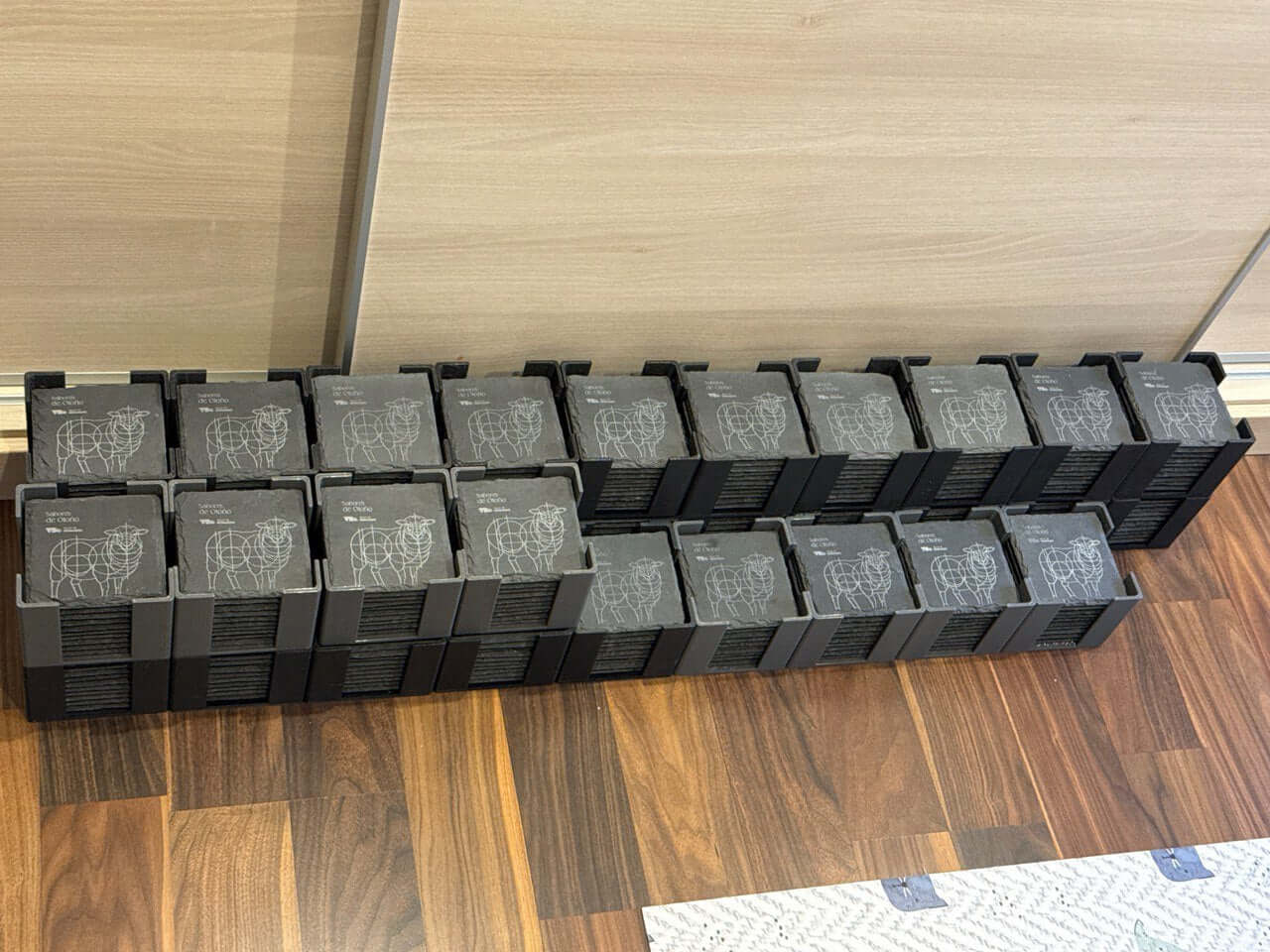 Personalisierte Schiefer-Untersetzer