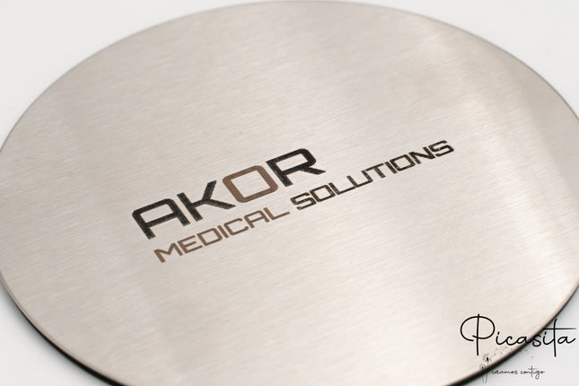 Personalisierte Untersetzer aus Edelstahl (6er Pack)