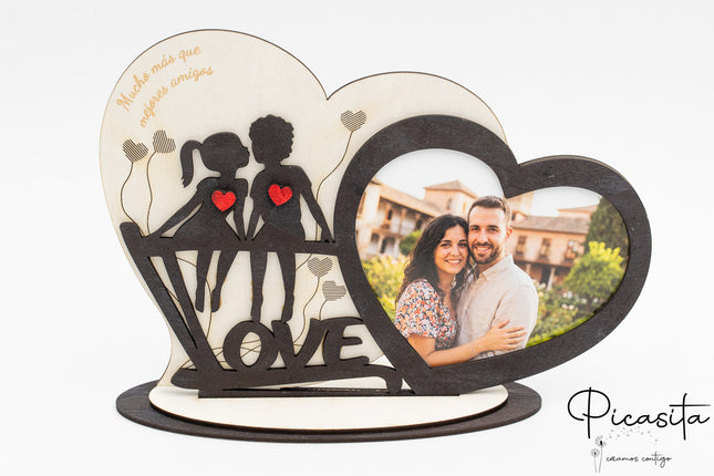 Valentinstag-Fotorahmen