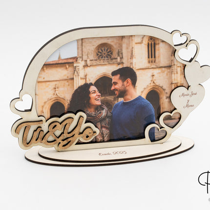 Valentinstag-Fotorahmen