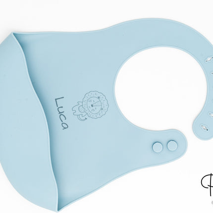 Silikon-Lätzchen mit Wolkentäschchen