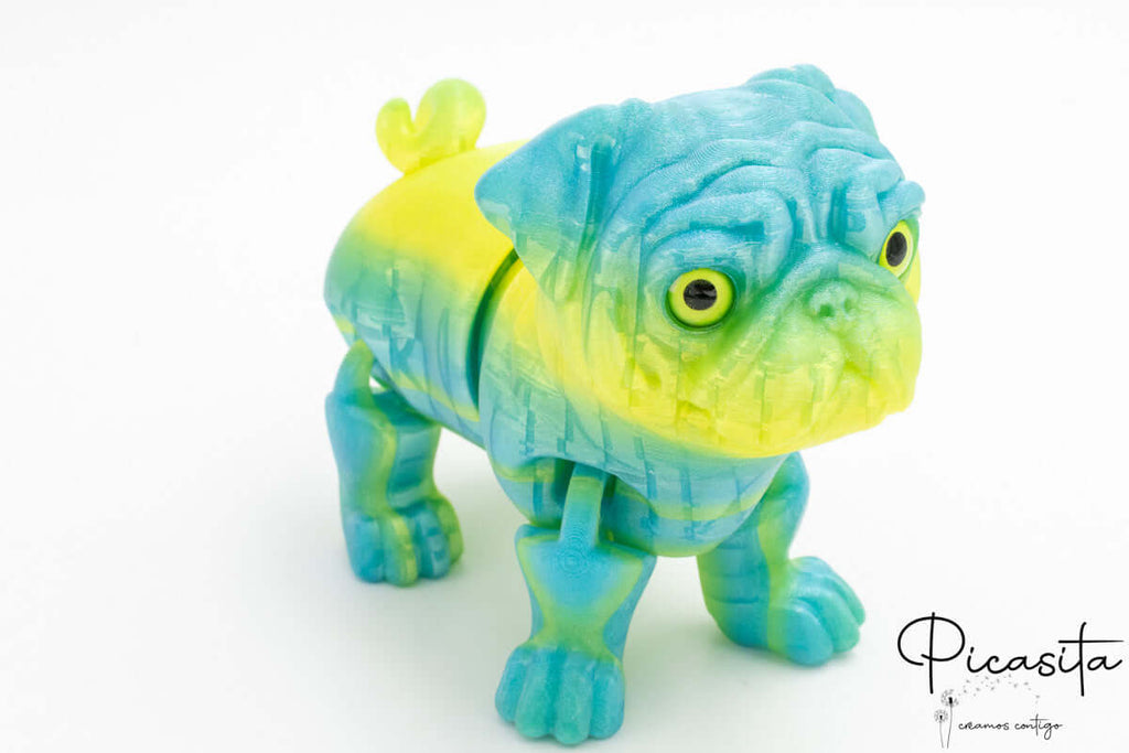 3D-gedruckte Bulldogge
