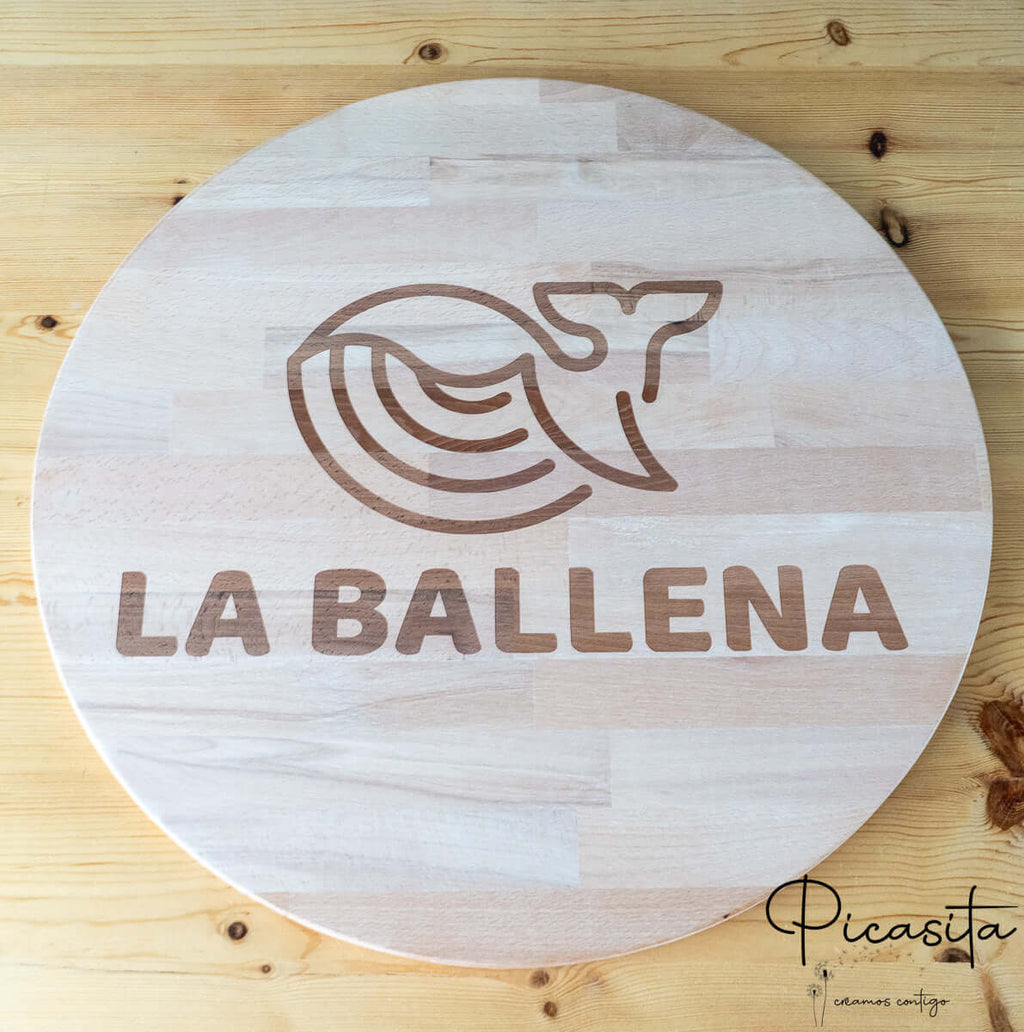 Personalisierte runde Tafel