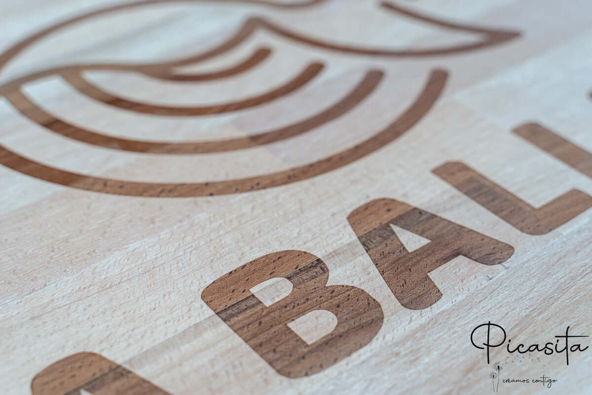 Personalisierte runde Tafel