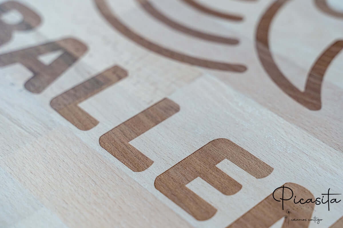 Personalisierte runde Tafel