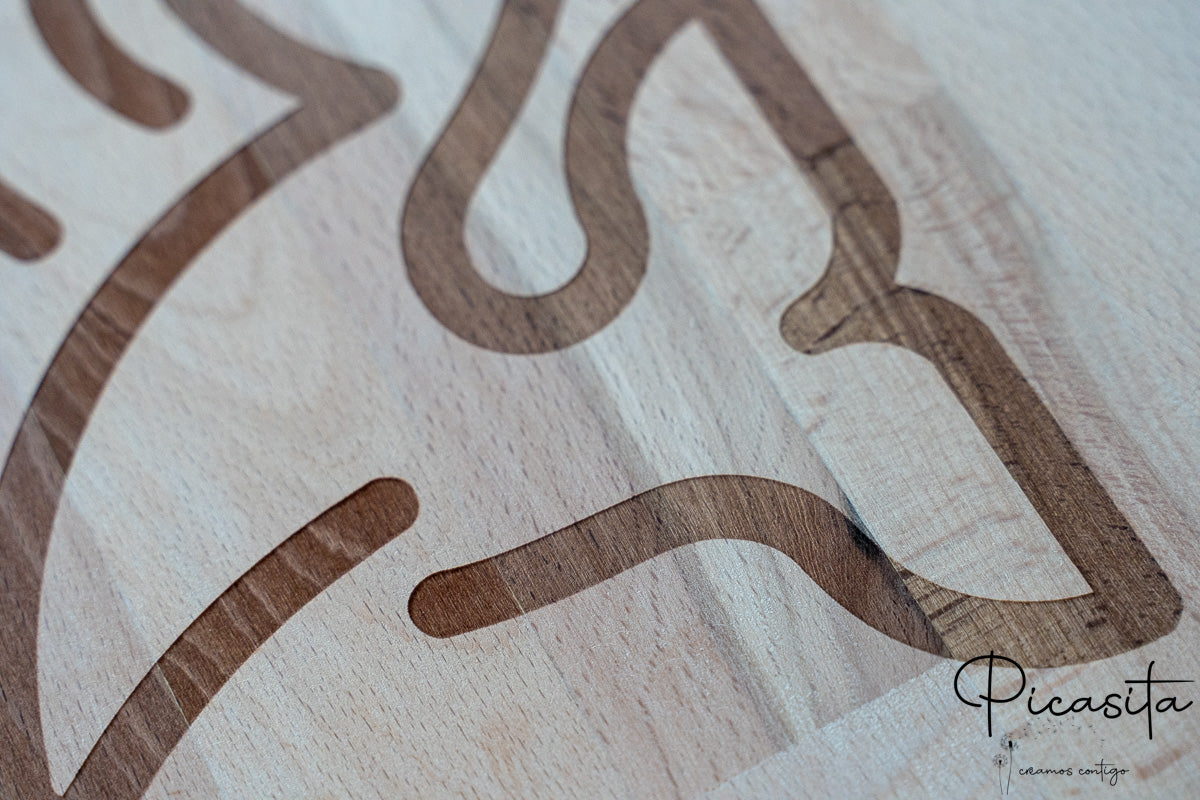 Personalisierte runde Tafel