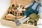 Holzkiste als Geschenk für Neugeborene