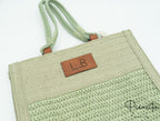 Personalisierte Raffia-Tasche