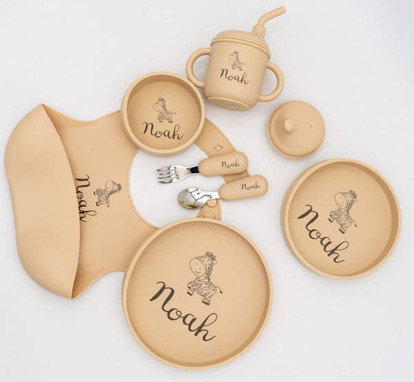 Personalisierte Baby-Geschirrset 7-teilig