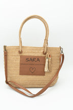 Personalisierte Raffia-Tasche
