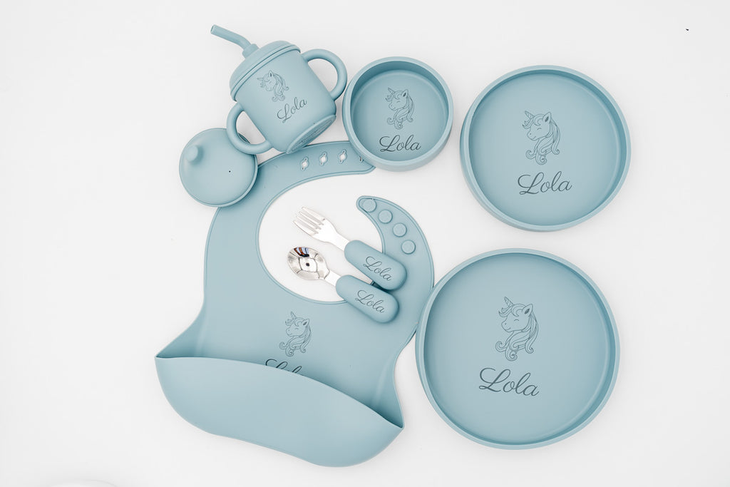 Personalisierte Baby-Geschirrset 7-teilig