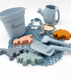 Personalisierte Silikon-Strandwürfel und Tier-Set