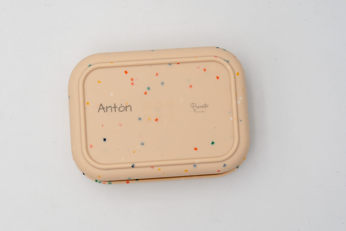 XL-Silikon-Lunchbox mit drei Fächern