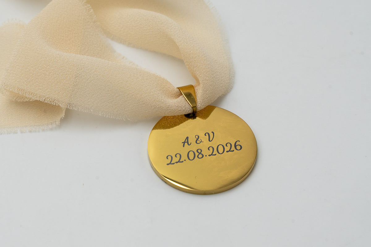 Medaille Brautstrauß