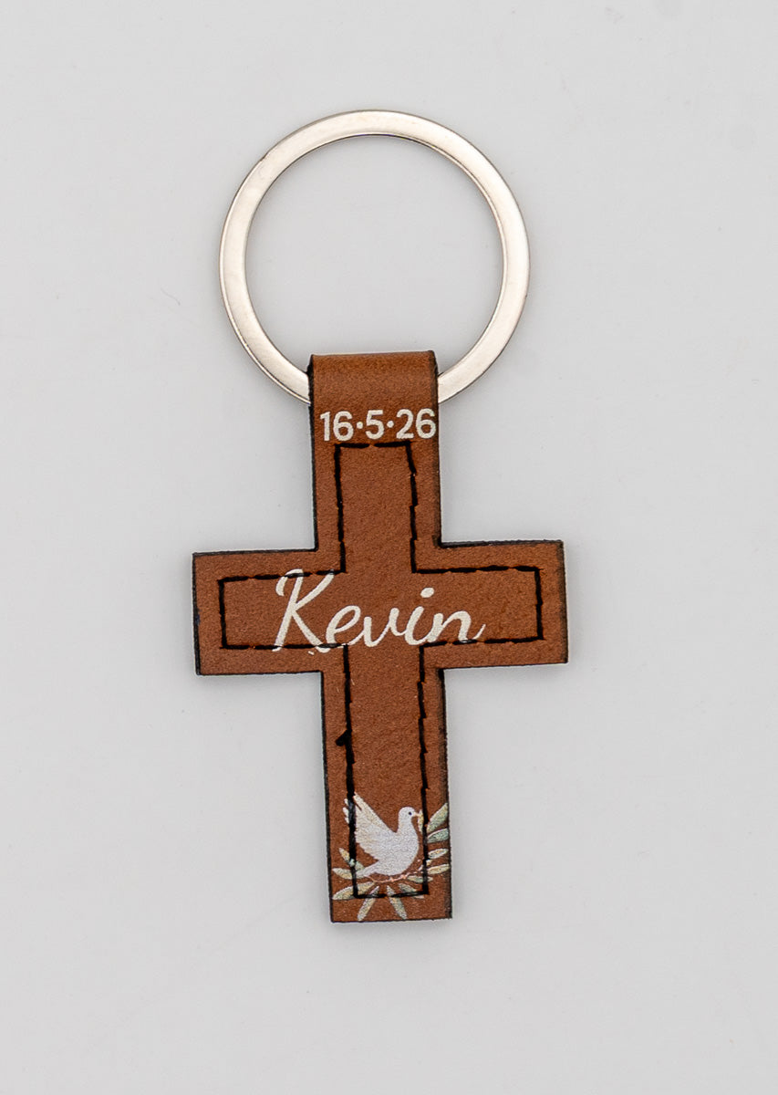 Kommunionkreuz personalisiert mit Namen und Datum