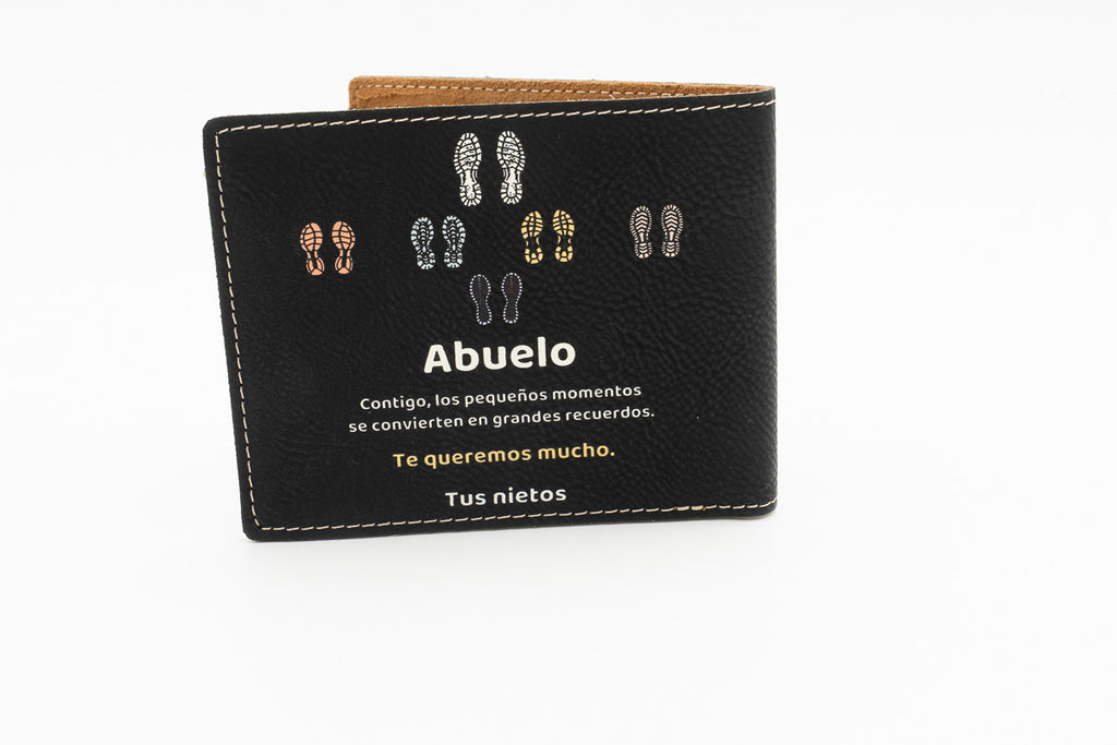 Personalisierte Lederbrieftasche