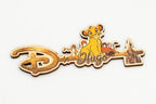 Disney-Schlüssel mit personalisiertem Namen und Figuren aus Der König der Löwen