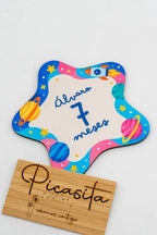 Personalisierte Meilensteinkarten aus Holz für Babys
