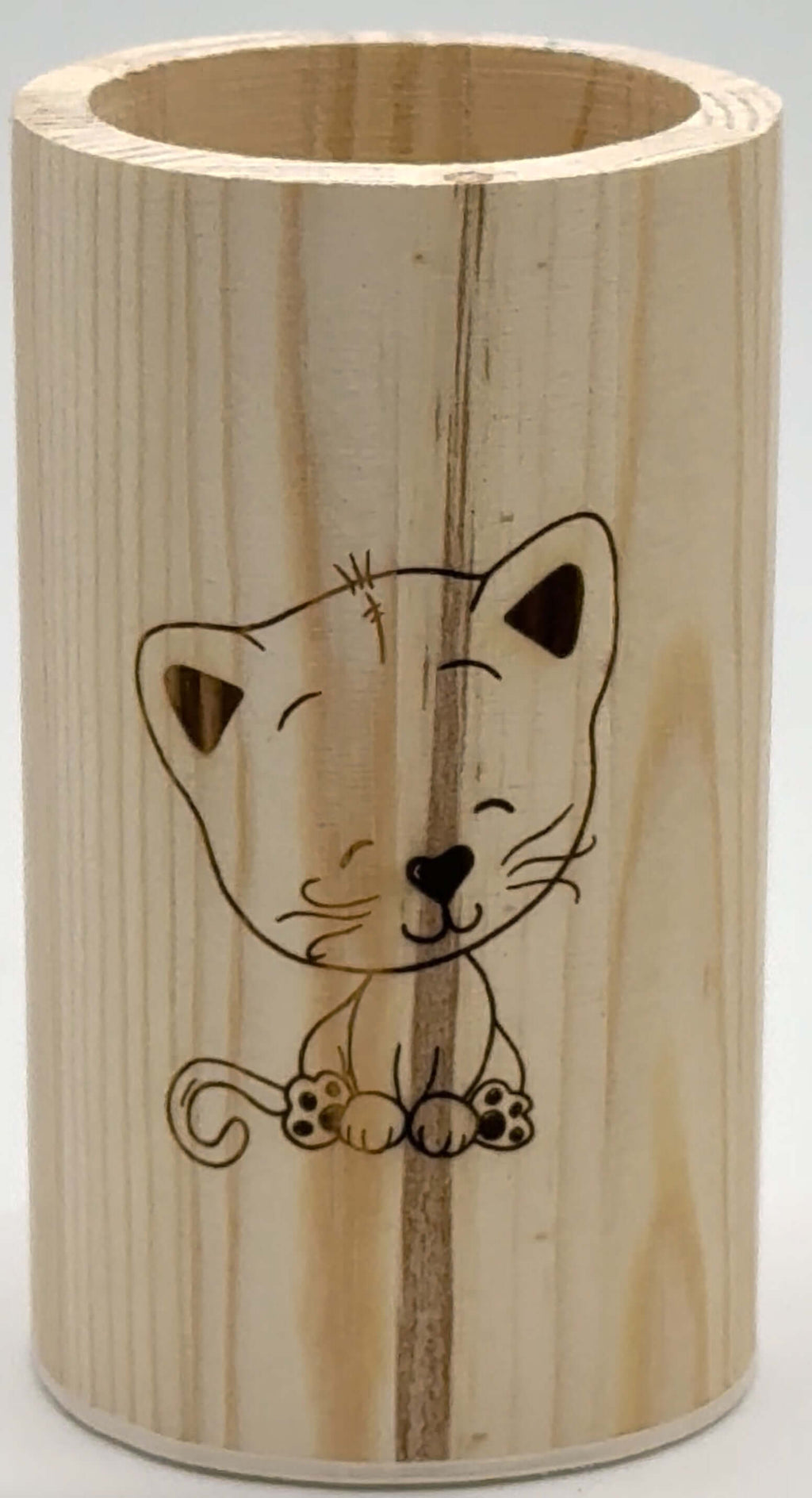Personalisierter Holz-Stiftehalter