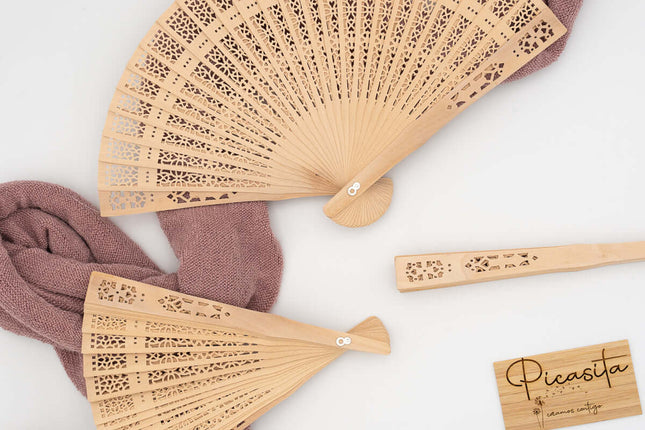 Abanico de Madera Personalizado
