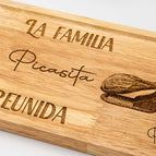 Servierplatte für Snacks aus Bucheholz