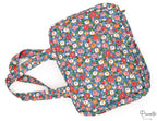Bolsa de Cambio Doble Compartimento Flores Verde