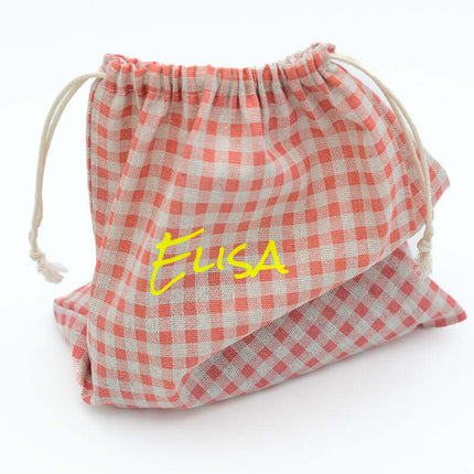 Bolsa de Merienda Cuadro Rosa