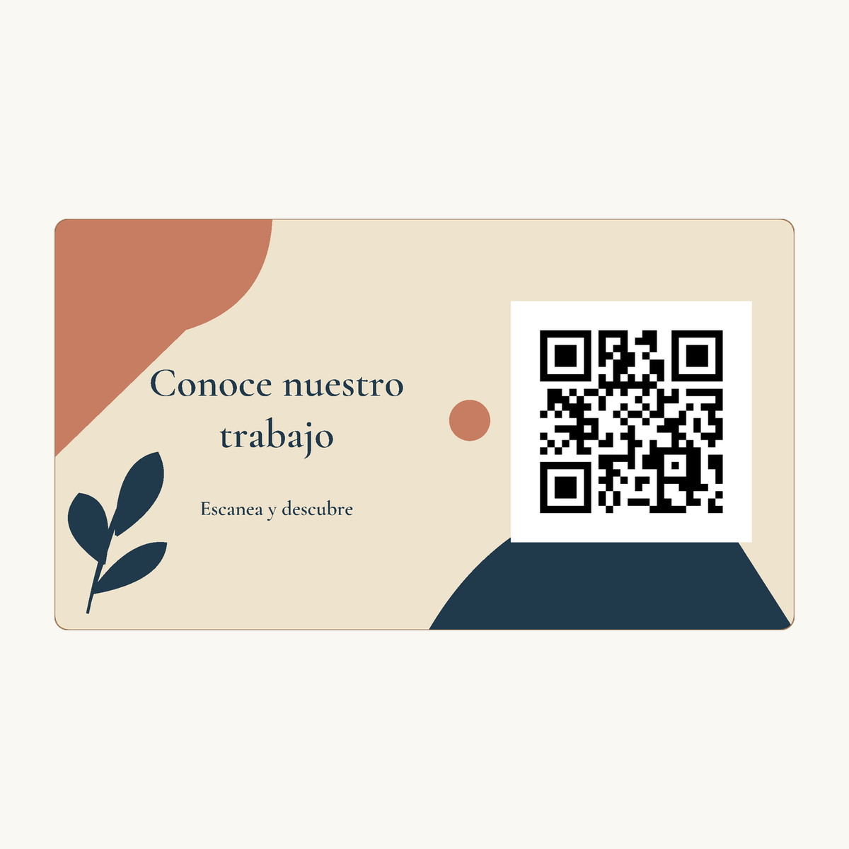 Simulation von Personalisiertes Firmenschild mit QR-Code · Beispiel 1