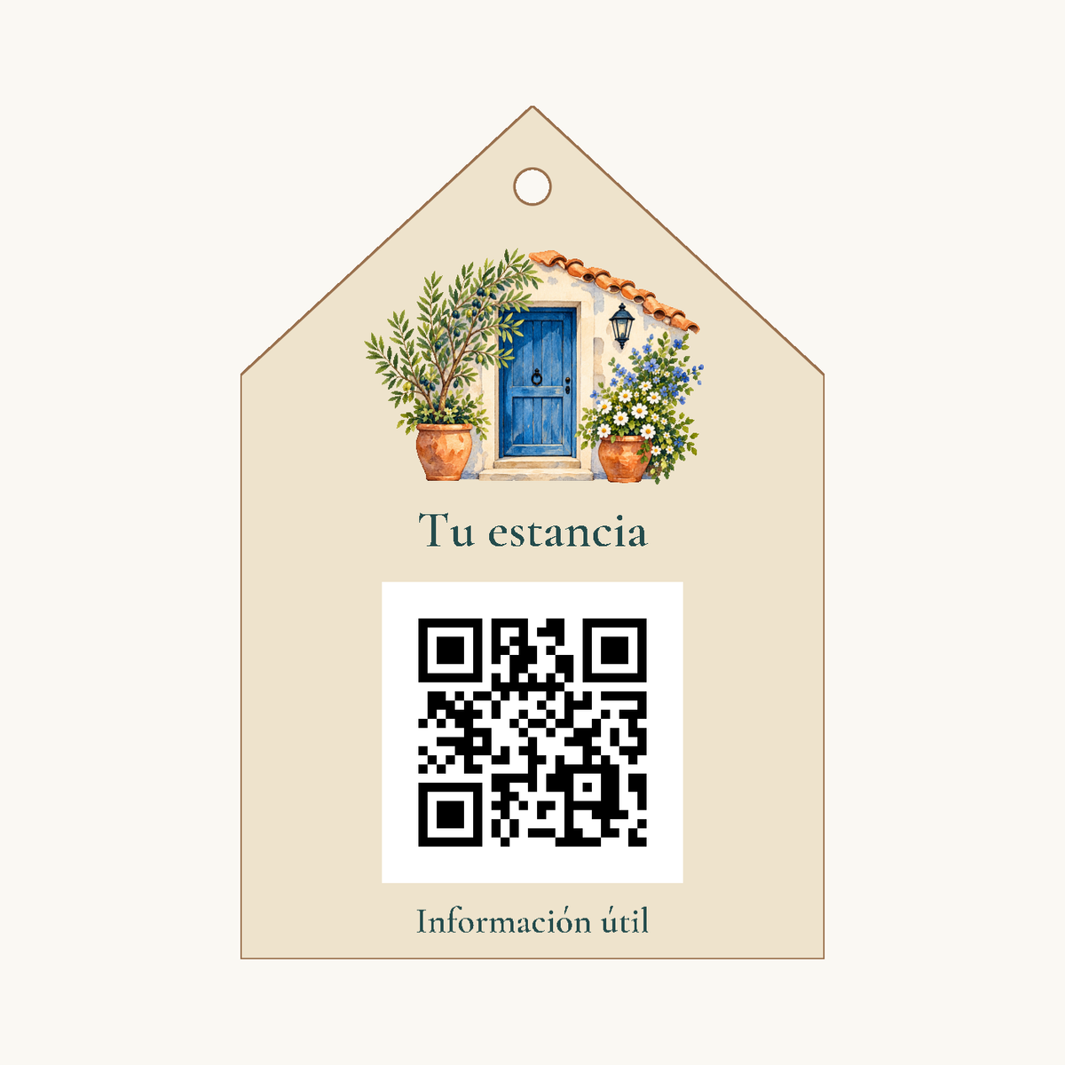 Simulation von Personalisiertes QR-Etikett für Unterkünfte · Beispiel 1