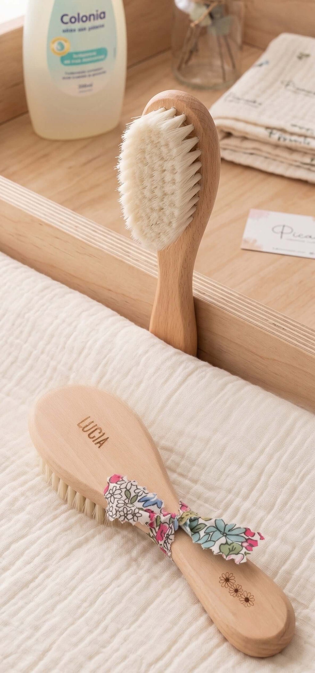 Personalisierte Holzpinsel