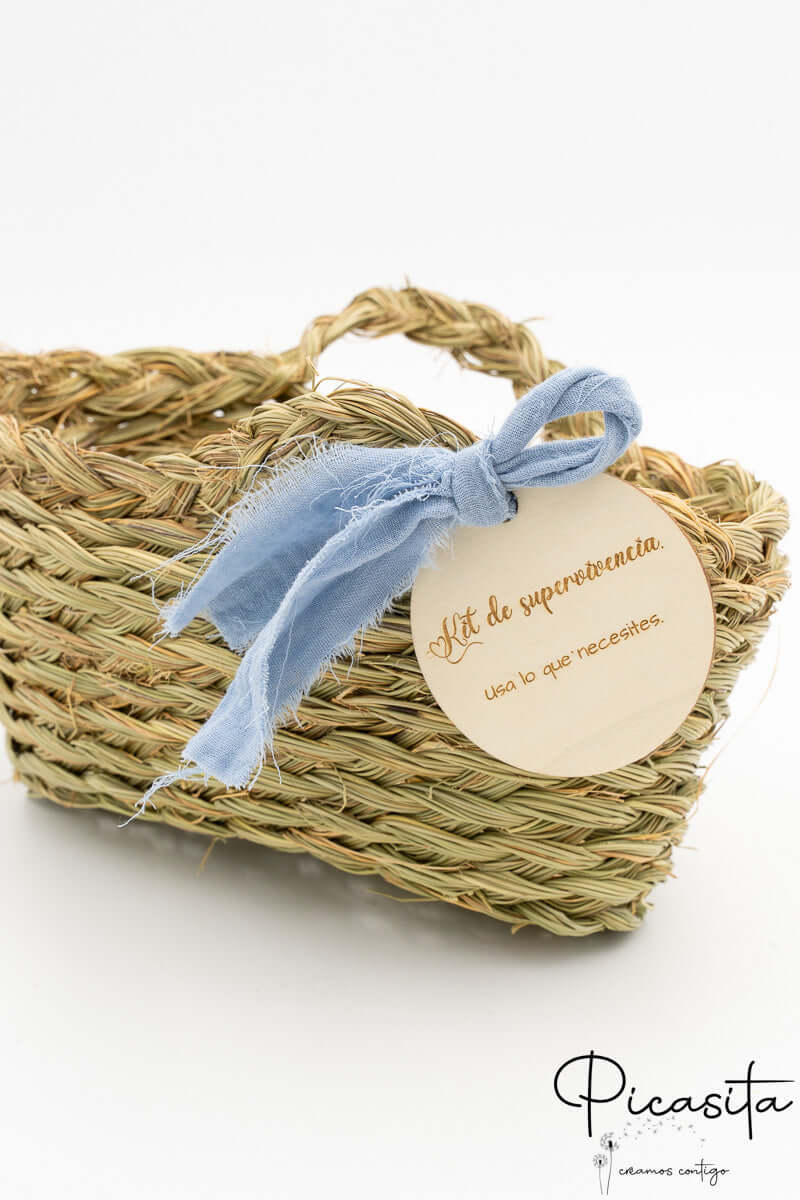 Cesto Kit de Supervivencia para Bodas