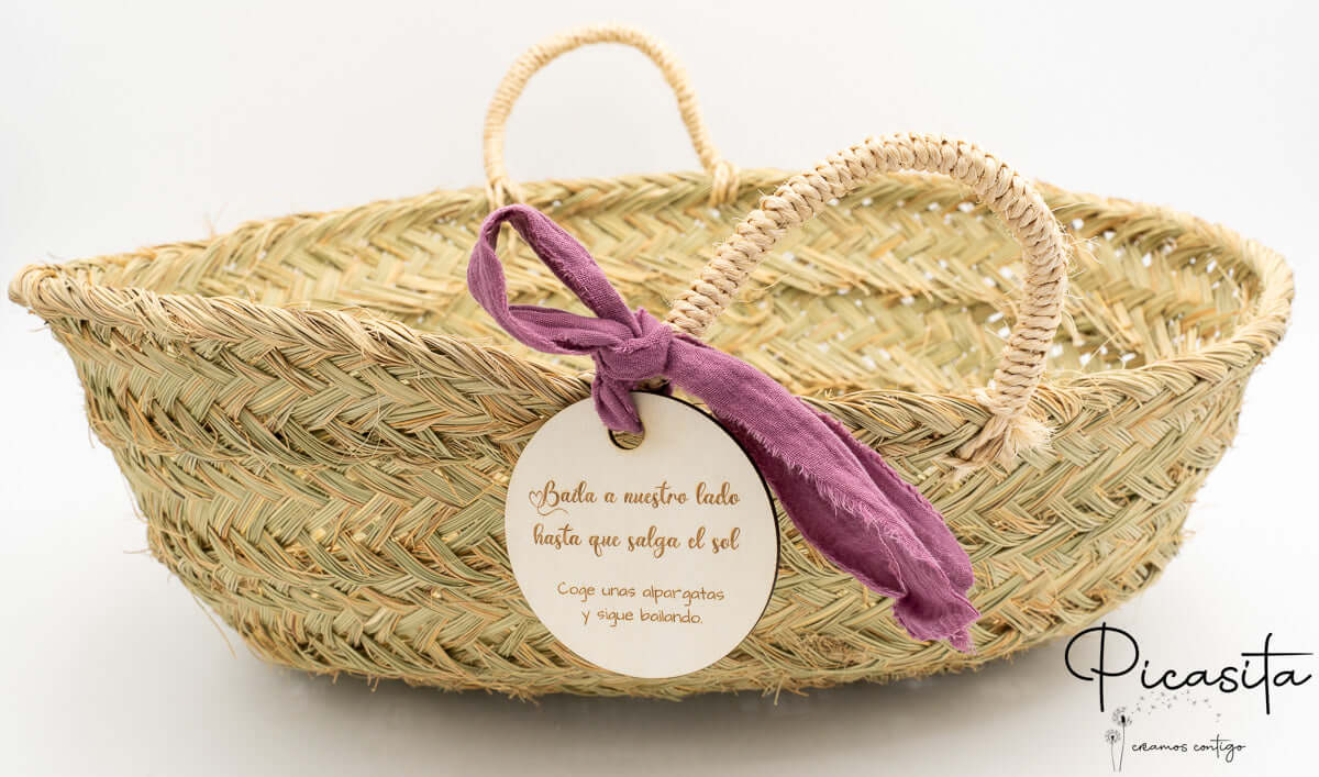 Cesto para Alpargatas de Boda
