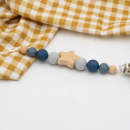 Holz und Silikon (Dunkelblau)