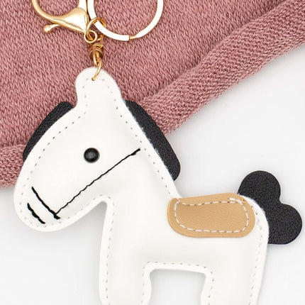 Colgantes para Bolsos de Cuero PU Caballo Blanco