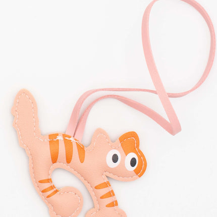 Colgantes para Bolsos de Cuero PU Gatos Rosa Claro