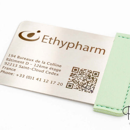 Espejo Rectangular de Acero y Cuero PU