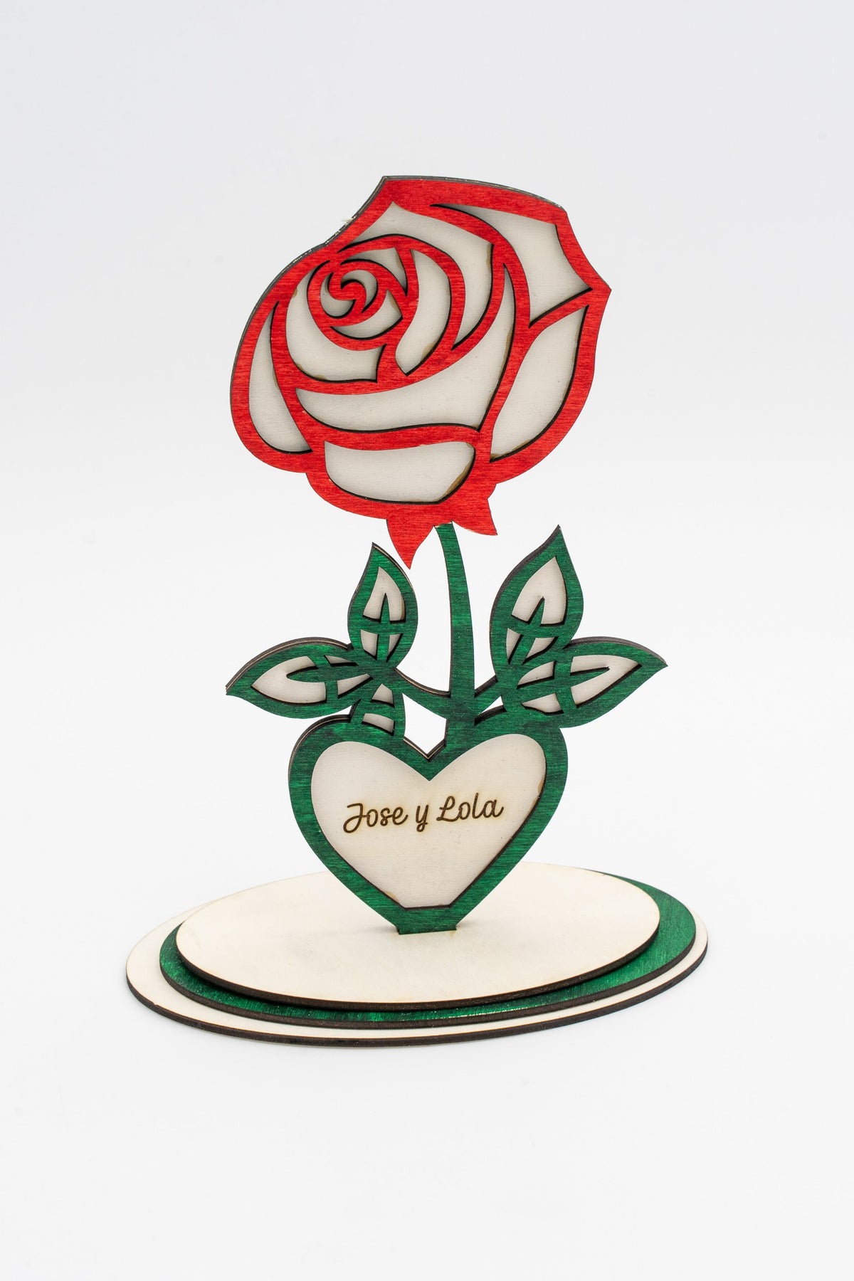 Flor de San Valentin de Madera