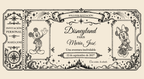 Digitale Ansicht des personalisierten Tickets: Vintage Klassisch · Disneyland Paris.