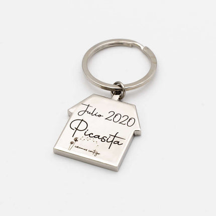 Llavero de Casa Grabado