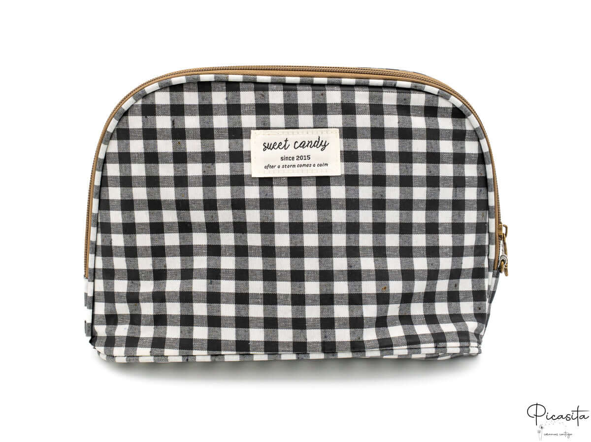 Neceser Personalizado Sweet Candy Mediano (23x14x8 cm) Vichi Negro