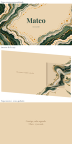Digitale Darstellung: Personalisierte Uhrenbox für den Bräutigam — Ónix y jade. Holzbox mit 24 × 16 cm; Uhr nicht enthalten.