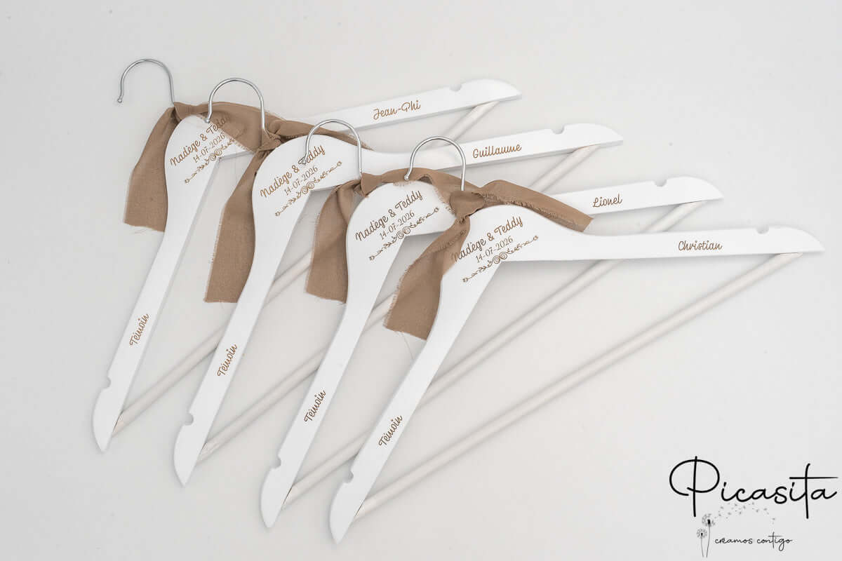 Percha para Testigos de Boda | Regalo para Testigos de Boda
