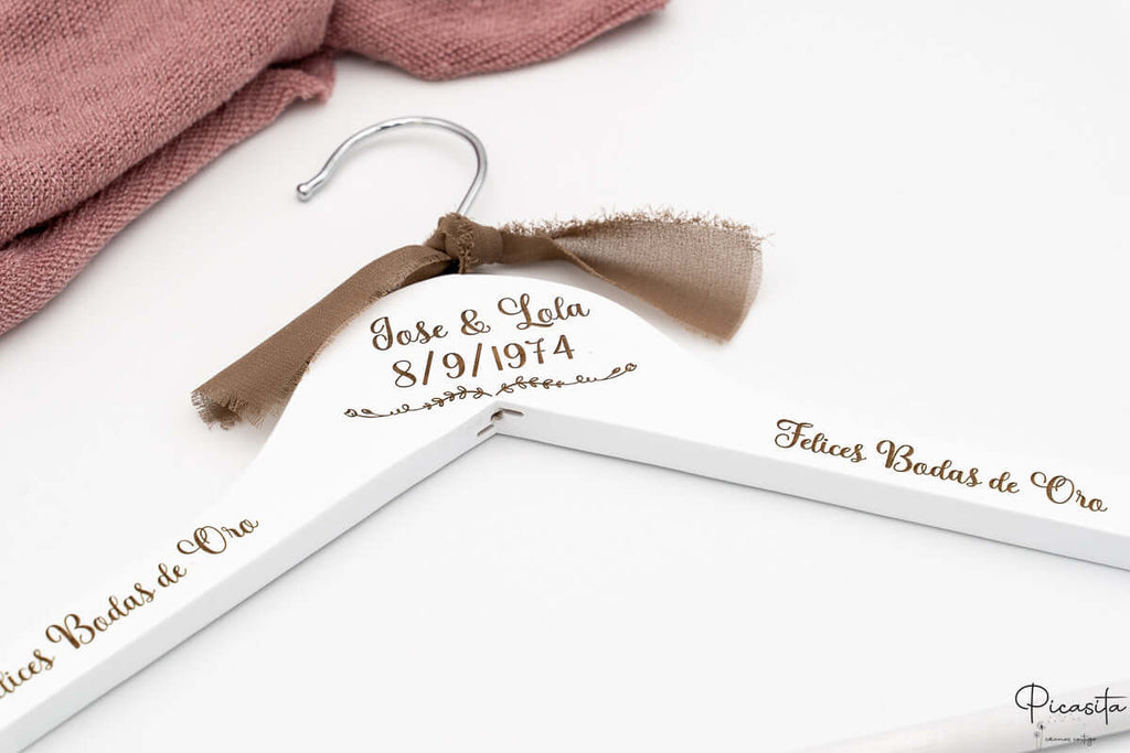 Percha para Testigos de Boda | Regalo para Testigos de Boda