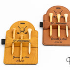 Rechteckige 3 T-Shirts (125 x 80mm) / Leder - Schwarz