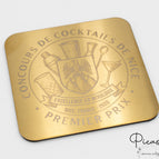 Quadratisch / Goldfarben