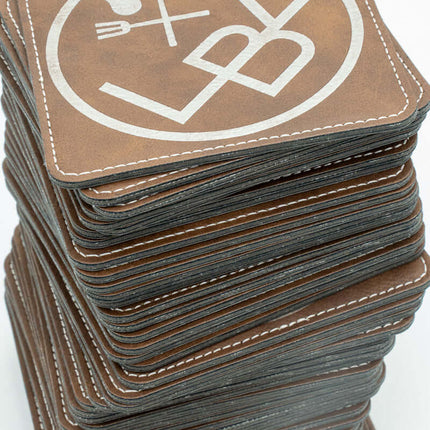 Posavasos de Cuero Sintético