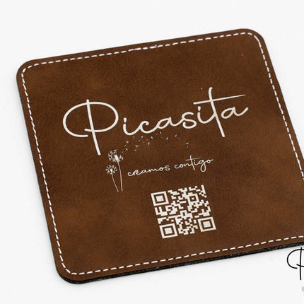 Posavasos de Cuero Sintético