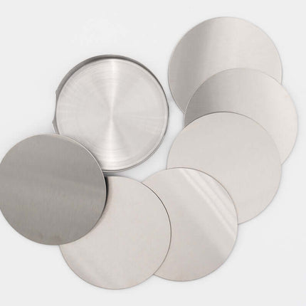 Posavasos Acero Inoxidable Personalizado (Pack 6)