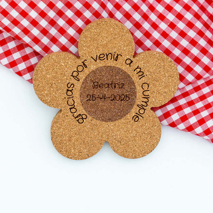 Posavasos de Corcho Natural Personalizados