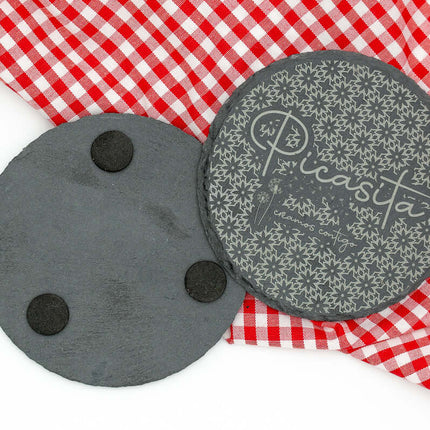 Posavasos de Pizarra Redondos Personalizados